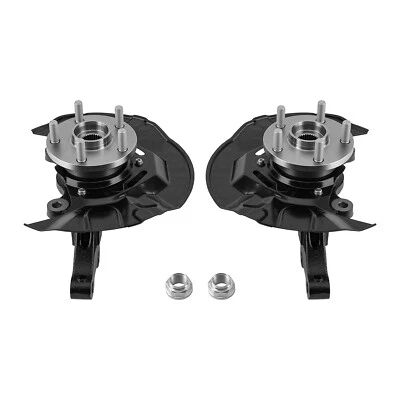 Pair Front Steering Knuckle & Wheel Hub Bearing for Toyota Matrix 2003-2008 - Image 1 of 4