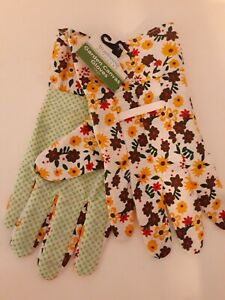 🌟 New Women's Canvas Garden Gloves Floral Pattern Thin & Breathable (M3