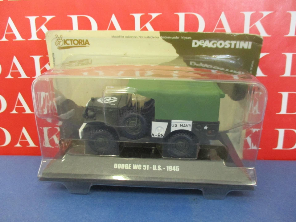 Die cast 1/43 Modellino Camion Truck Dodge WC51 US Army 1945 blister - Immagine 1 di 1