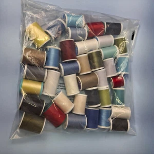 38 Spools Assorted Colors Thread Basic All Purpose Sewing Thread Unused - Picture 1 of 10