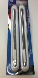 4 PCS WHITE FRONT REAR BUMPER GUARD SCRATCH CORNER PROTECTOR STRIP MOLDING FA76 - Picture 1 of 12