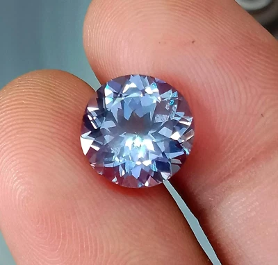 A+Certified Alexandrite Round Cut 7 x 7 mm Color Changing Natural Loose Gemstone - Image 1 of 4