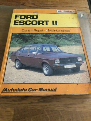 ford escort 11, auto data car manual. - Image 1 of 3