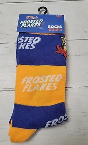New Frosted Flakes Mens Socks Size 6 - 12 Blue & Yellow - Picture 1 of 4