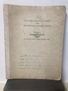 Dairymen's League Dairy Cow Cattle Herd Managment Book Milk Quality Contest - Picture 1 of 7