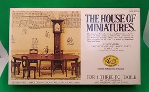 Vintage Xacto House of Miniatures Dollhouse 1800's 3 Pc. Table Boxed Kit #40006 - Picture 1 of 15