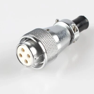 Aviation plug H20-4 Core Ceramic Plug 4 pin for CNC 2.2 KW Spindle Motor