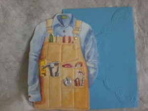 Carol's Rose Garden - Happy Father's Day - Grandfather - handyman apron on cover - Picture 1 of 2