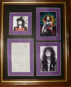 MARC BOLAN T-REX LEGENDÄRE GLAM ROCK IKONE HANDGESCHRIEBENE SONGNOTEN MIT COA - Bild 1 von 7