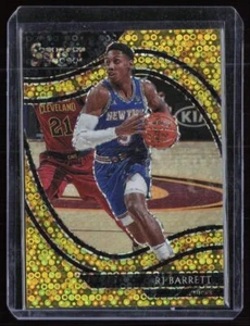 2020-21 Panini Select Courtside Gold Disco RJ Barrett 03/10 New York Knicks #258 - Foto 1 di 2