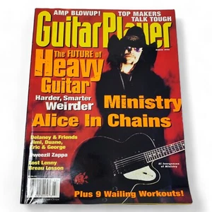 Guitar Player Magazine March 1996 Alice In Chains Ministry Heavy Guitar Vintage - Imagen 1 de 5