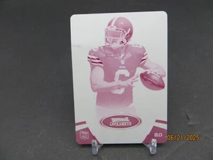 2012 Bowman Sterling Brandon Weeden Rookie Magenta Printing Plate 1/1 Browns - Picture 1 of 6