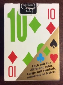 Tarjetas de juego de bicicleta E-Z-See LoVision 4 colores usadas juegos de mesa puente de póquer - Imagen 1 de 12