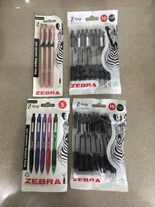 Job Lot Of Various New Packs Of Zebra Z-Grip Ballpoint Pens - Picture 1 of 7