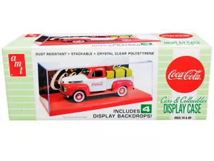 AMT Collectible Display Case W/Coca-Cola Backdrops 1/24-1/25 Cars & Kits AMT1199 - Picture 1 of 1