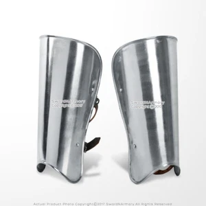 A Pair Medieval Steel Plate Body Armor Arm Bracer Set LARP Costume Cosplay - Picture 1 of 1