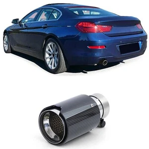 Escape Tubo de Escape Deportivo Carbono Negro Apto para BMW 6er F12 F13 Desde 11 - Imagen 1 de 8