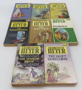 Georgette Heyer Lot of 8 Pan Paperback Books Frederica / Cotillion / Toll-Gate - Picture 1 of 13