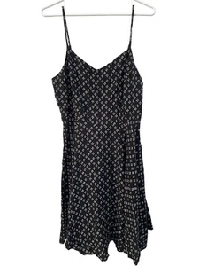 Old Navy Fit & Flare Cami Dress Women Large Sleeveless Geometric Witchy Boho NEW - Picture 1 of 11