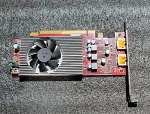 AMD RADEON RX540 4GB GDDR5 HIGH PROFILE VIDEO CARD + 2 DP CABLES DP/N: 05334G - Picture 1 of 4