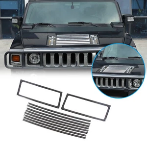 Carbon Fiber Car Hood Air Intake Trim Accessories Sticker For Hummer H2 2003-07 - Picture 1 of 12