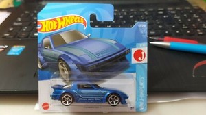 2022 HOT WHEELS - MAZDA RX-7     BLUE    SHORT CARD 1/64 APROX*NEW*