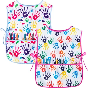 Kids Art Smock Girls Boys Artist Painting Apron with Pockets Sleeveless Smocks f - Picture 1 of 7