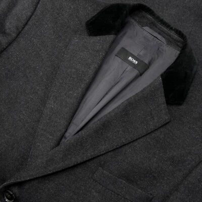 Boss Hugo Boss Ledger Slim Fit Wool Cashmere Chesterfield Coat Size 42R - Image 1 of 4