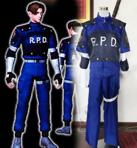 Resident Evil 6 Leon·Scott·Kennedy R.P.D Uniform Cosplay costume  set!se5