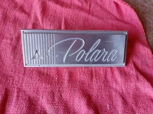 1965 Dodge Polara Front Fender " POLARA " Emblem OEM Origin part #2524239 - Picture 1 of 10