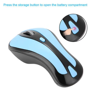 (Blau+Schwarz) Gyration Air Maus 2-in-1 6D Gyroskop 2.4G Mini Kabellose - Bild 1 von 11