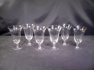 Imperial Glass Candlewick Clear Stem 3400 Iced Tea Glasses Set of 6 - Picture 1 of 12