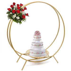 Wedding Cake Stand- Ring Wedding Arch Props Background Circle Wedding Cake Stand