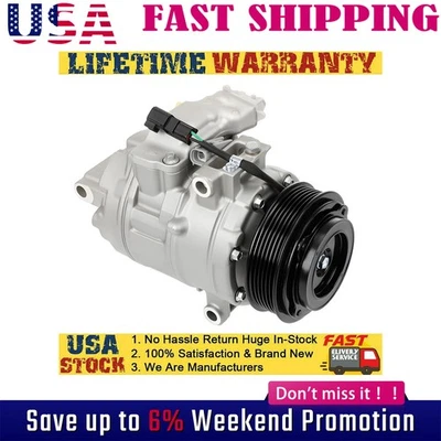 AC Compressor For 2013-2018 Ford Explorer Lincoln MKS MKT MKZ 3.5L 3.7L 197358 - Image 1 of 4