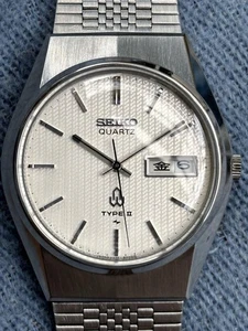 Seiko Type II Quartz 4336-8070 1978 Vintage Japan Serviced Acrylic Dome Crystal - Bild 1 von 24