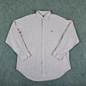 Ralph Lauren Yarmouth Oxford Gingham Button Up Hemd Rosa Herren Gr. 17 1/2 36/37 - Bild 1 von 6