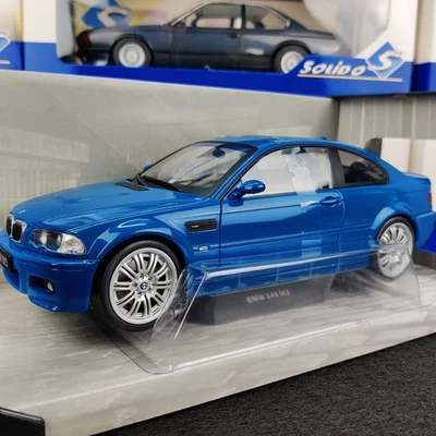 AUTO SOLIDA BMW E46 M3 LAGUNA SECCA BLU 2000 1:18 IN SCATOLA S1806502 - Immagine 1 di 4