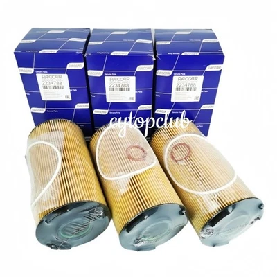 3PCS New Oil Filter For KENWORTH PETERBILT Truck PACCAR MX13 2047411PE 2234788PE Foto 1 de 4