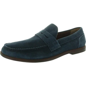 Steve Madden Mens Ramsee Navy Solid Suede Loafers 11.5 12 BHFO 2490 - Picture 1 of 2