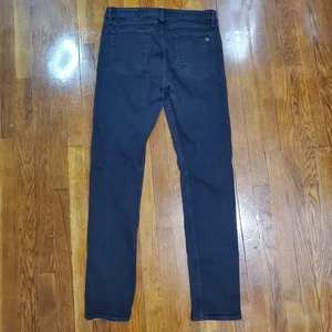 Rag & Bone Jeans Mens 34x33 Black Denim Fit 2 Slim Leg 5-Pocket Designer City - Picture 1 of 13