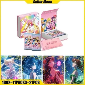 Jeu de cartes à collectionner Sailor Moon 11 paquets collector CCG boîte scellée Meigu neuf - Photo 1/23