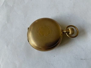 Reloj Bolsillo B W Raymond 15j adj Elgin 18s YGF Estuche Hunter Ca1889 - Imagen 1 de 11