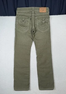 Pantaloni vintage VERA RELIGIONE in velluto a coste verde con tasche - 33 (adatti 34x33) - Foto 1 di 16