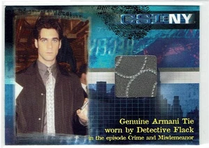CSI New York Series 1 Costume Card CSINYS1-C2 Eddie Cahill Det Flack Armani Tie - Picture 1 of 2