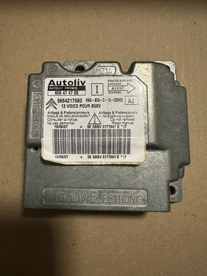 Centralina airbag Citroen Peugeot 9664217980 Autoliv 606474700 - Immagine 1 di 4