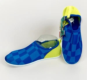 Speedo Junior Surfwalker Bootie Electric Checker Water Shoes Boys Sz L 4-5 - Picture 1 of 4