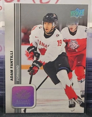 2023 Upper Deck Team Canada Adam Fantilli 🇨🇦🇨🇦🇨🇦 Columbus Blue Jackets  - Image 1 of 2