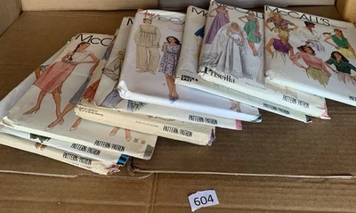 Lot of 10 Easy McCall's Pattern Patron Cut to fit Vintage OLD Opened - Image 1 of 4