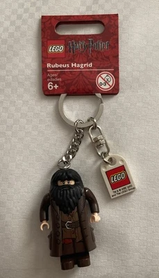 LEGO Harry Potter movie Rubeus Hagrid Minifigure Keychain 852957 Rare Retired - Image 1 of 2