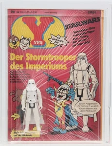 Star Wars 1985 Kenner/YPS Bagged Comic mit Snowtrooper Alt. Waffe MOC AFA 80 - Bild 1 von 4